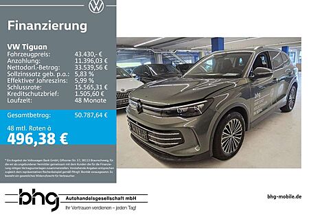 VW Tiguan Volkswagen 1.5 eTSI DSG ELEGANCE #AHK #IQ-DRIVE #KAM