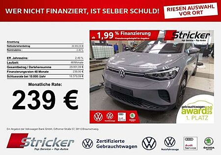 VW ID.4 Volkswagen Pro Performance 150/77 239,-ohne Anzahlung Navi A