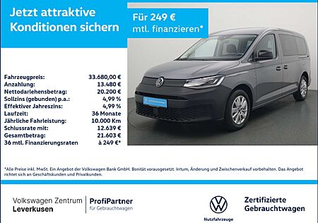 VW Caddy Volkswagen Maxi Lang 7-SITZER NAVI AHK KAM LED PDC