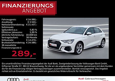 Audi A3 Sportback 40 TFSI e S line NAVI virtual 2xPDC