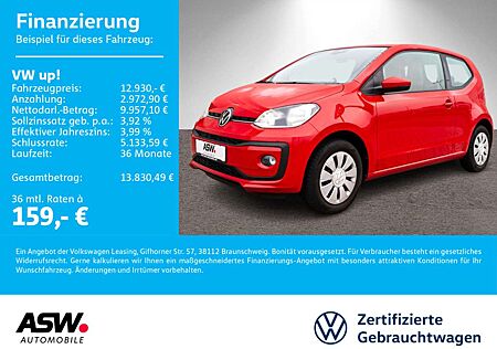 VW Up Volkswagen ! move ! 1.0 MPI Klimaauto GRA SHZ PDC RFK