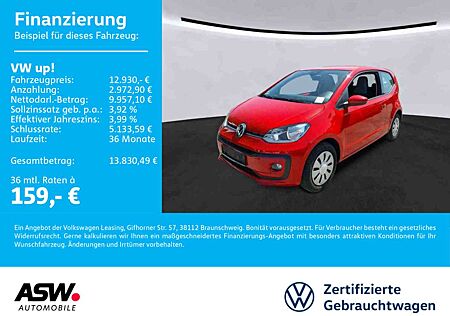 VW Up Volkswagen ! move ! 1.0 MPI Klimaauto GRA SHZ PDC RFK