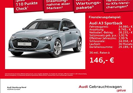 Audi A3 30 TFSI S tronic S Line AHK Nav ACC