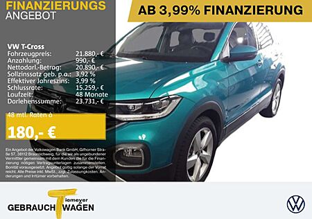 VW T-Cross Volkswagen 1.0 TSI STYLE NAVI KAMERA LED SITZHZ