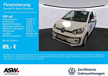 VW Up Volkswagen ! eco ! 1.0 SRE BlueMotion Klima RFK PDC SHZ