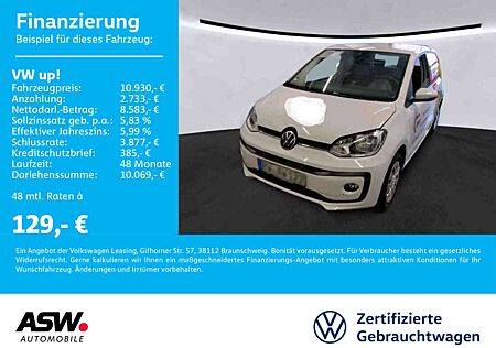 VW Up Volkswagen ! eco ! 1.0 SRE BlueMotion Klima RFK PDC SHZ