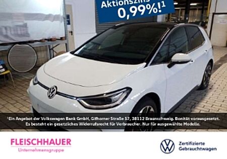 VW ID.3 Volkswagen 62 kWh Pro StandHZG AHK Navi Digitales Cockpit LED