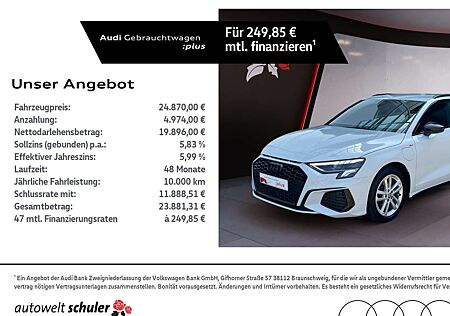 Audi A3 Sportback 40 1.4 TFSI e S-tronic S-line Navi LED