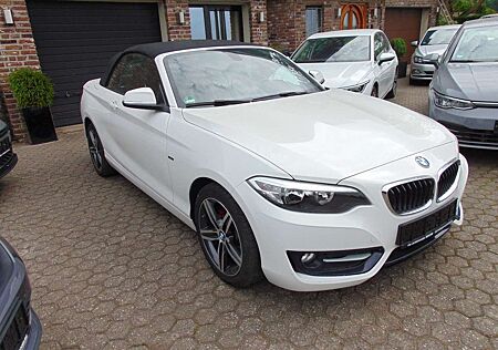 BMW 218 i Cabrio Sport Line *Navi, Leder