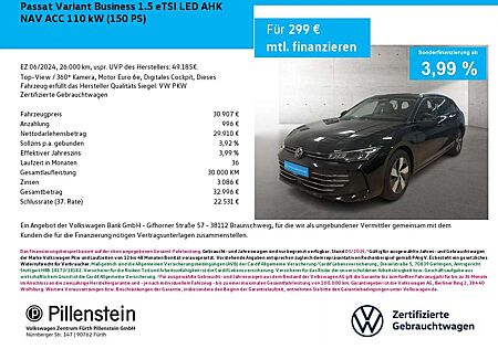 VW Passat Variant Volkswagen Business 1.5 eTSI LED AHK NAV ACC