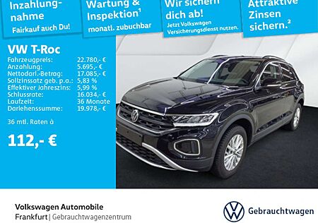 VW T-Roc Volkswagen 1.0 TSI Life Navi Spurhalteassistent LED-R