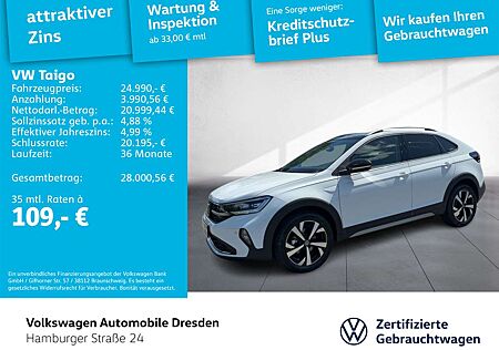 VW Taigo Volkswagen Style 1,0 TSI DSG *NAVI TEL LED AHZV*