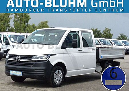 VW T6 Transporter Volkswagen T6.1 TDI-SCR Doka + Klima Standhzg. 6-Sitze LED