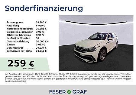 VW Tiguan Volkswagen R-Line 1.5TSI 110kW DSG LED ACC APP