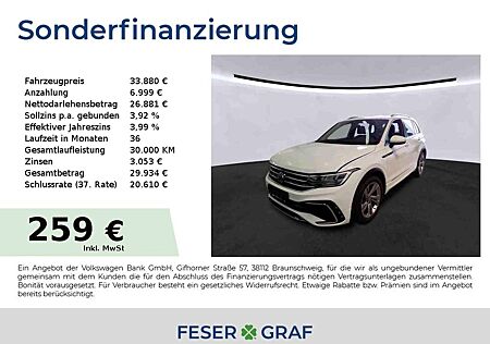 VW Tiguan Volkswagen R-Line 1.5TSI 110kW DSG LED ACC APP