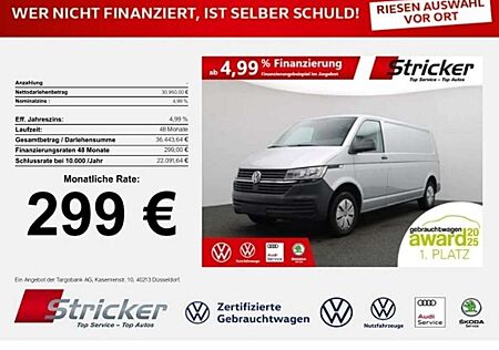 VW T6 Kombi Volkswagen Transport 2.0TDI Kasten lang 299,-ohne Anzahlung