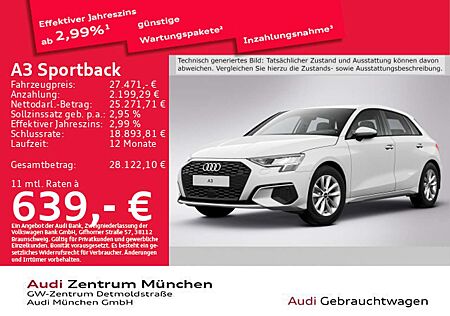 Audi A3 35 TDI S tronic ACC/Virtual/Navi