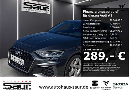 Audi A3 30 TFSI SPORBACK S-TRONIC S-LINE LED KLIMA NAVI CA