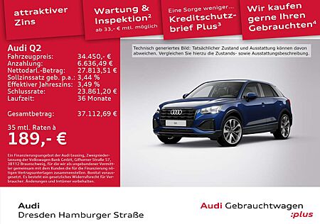 Audi Q2 35 TFSI Advanced Matrix Navi AHZV S tronic