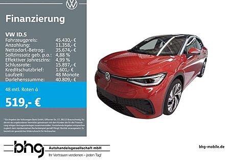 VW ID.5 Volkswagen Pro #PANO #AHK #HEAD-UP #LEDER #ACC #KEYLES