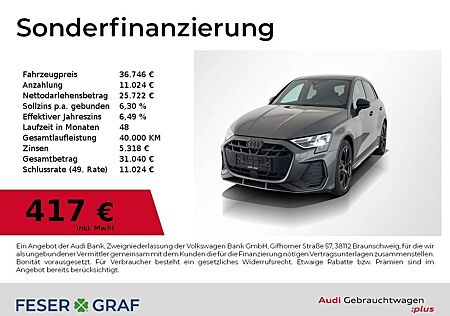 Audi A3 35 TFSI S tronic S Line Int Leder,LED,Navi,HUD