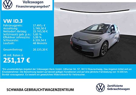 VW ID.3 Volkswagen Pure Performance *LED*NAV*LANE*PDC*8-fach*