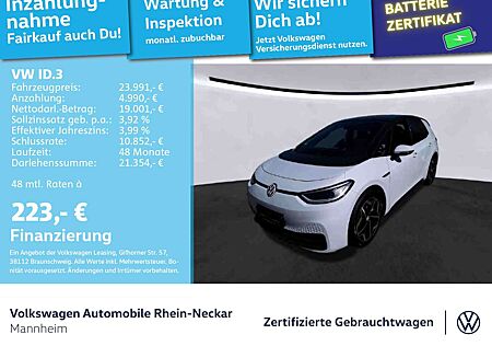 VW ID.3 Volkswagen Pro Performance Max 150kW Navi Pano Kamera