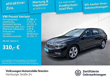 VW Passat Variant Volkswagen Business 2.0 TDI DSG IQ KAM SIDE