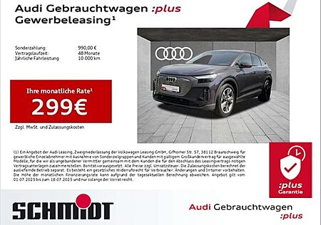 Audi Q4 e-tron Sportback 45 LM20 AHK Navi+ Wärmepumpe Sports.