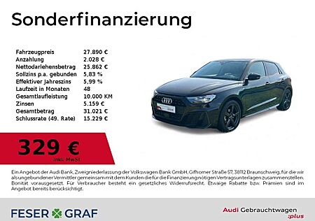 Audi A1 Sportback S line 30TFSI S tronic LED+/SHZ/VC/CarPl