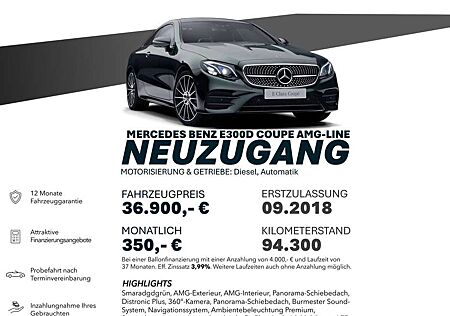 Mercedes-Benz E 300 D/AMG-LINE/SOFTCLOSE/360°/DISTRO+
