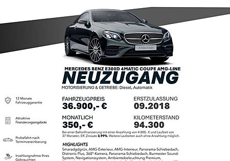 Mercedes-Benz E 300 D/AMG-LINE/SOFTCLOSE/360°/DISTRO+