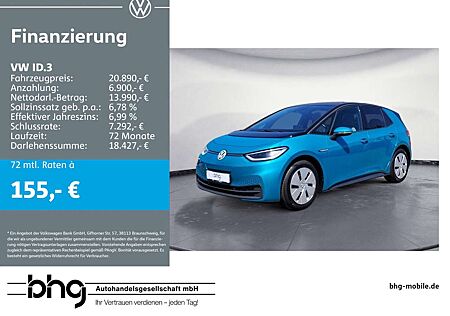 VW ID.3 Volkswagen Performance Upgrade Pro Family PanoDach Wär