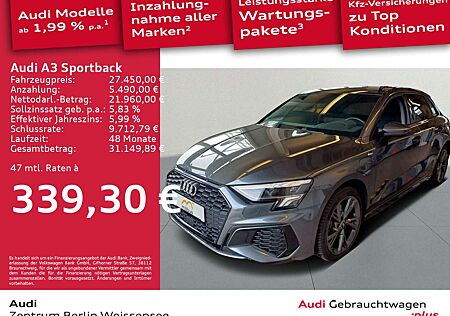 Audi A3 40 TFSI e-tron S-TRO*S-LINE*LED*GJR