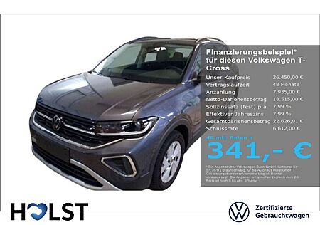 VW T-Cross Volkswagen 1.0TSI Life IQ.DRIVE Matrix GJR AHK RüFaKa LaneAss