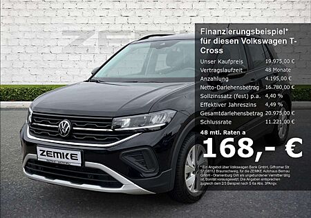 VW T-Cross Volkswagen 1.0 TSI Life 3,99% Navi Digitales Cockpit LED ACC