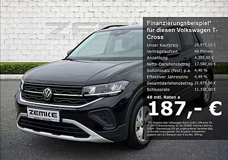 VW T-Cross Volkswagen 1.0 TSI Life 3,99% Navi Digitales Cockpit LED ACC