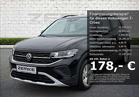 VW T-Cross Volkswagen 1.0 TSI Life Navi Digitales Cockpit LED ACC Apple