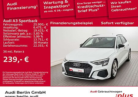 Audi A3 S line 35 TDI S tr. STDHZG RFK HUD