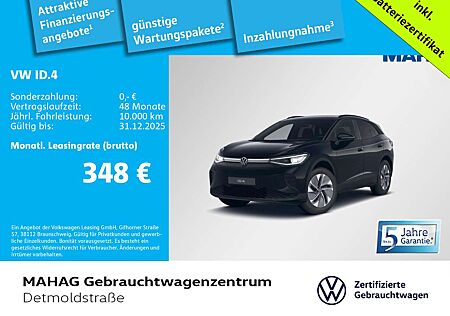 VW ID.4 Volkswagen Pure CCS Wärmepumpe IQ.Light Navi ParkPilot