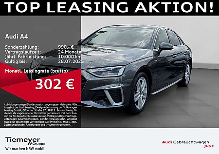 Audi A4 40 TDI Q S LINE LM18 SPORTSITZE NAVI+ LED
