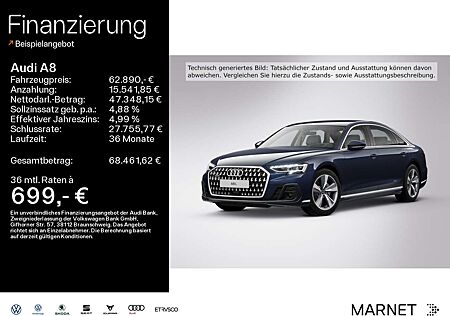 Audi A8 Lang 50 TDI quattro*Navi*Matrix*Alu*HUD*DVD*P