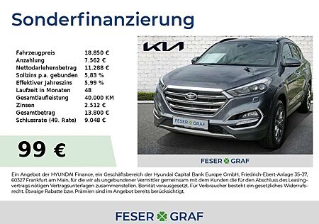 Hyundai Tucson CRDi Premium Allrad Leder-beige 8-fach-bereift