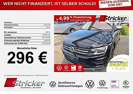 VW Tiguan Allspace Volkswagen Comf. 2.0TDI 296,-ohne Anzahlung Navi App-Connect
