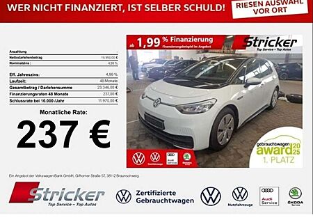 VW ID.3 Volkswagen Pro 150/58 237,-ohne Anzahlung Navi ACC Sitzh.