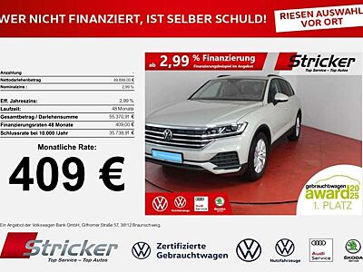 Volkswagen Touareg 3.0TDI 409,-ohne Anzahlung AHK Luft Leder