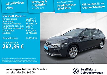 VW Golf Variant gebraucht kaufen VW Golf Variant Volkswagen Golf VIII Variant 1.5 TSI DSG Style LED Navi ACC