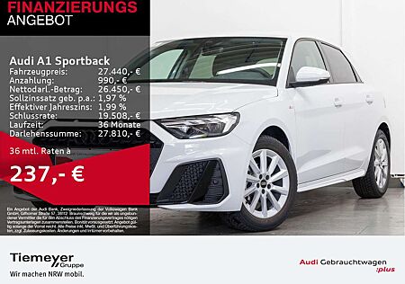 Audi A1 25 TFSI S LINE LM18 LED NAVI+ OPTIK
