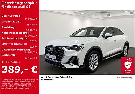 Audi Q3 Sportback 45 TFSI e line MMI RFK LEDER LED S Tron