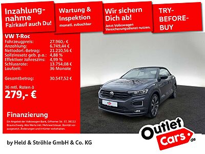 Volkswagen T-Roc Cabrio R-LINE BLACK 1.5 TSI DSG AHK NAV